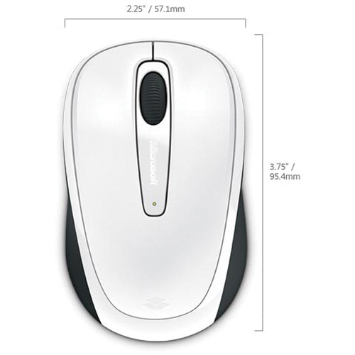 Microsoft Wireless Mobile Mouse 3500 (White)