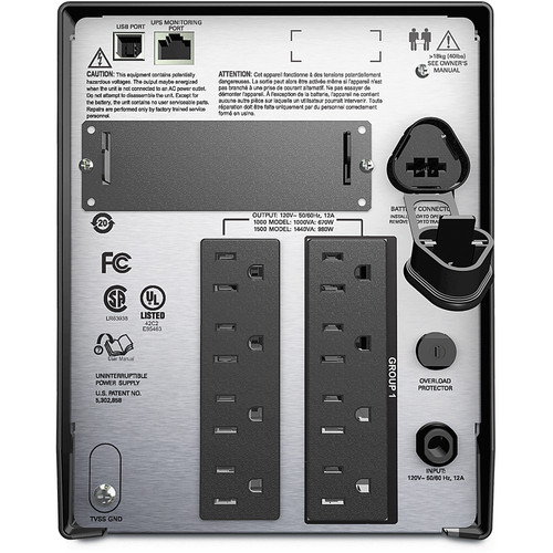 APC Smart-UPS 1500VA with LCD and Audible Alarm Disabled (120V)