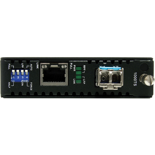 StarTech ET1000S40LC2 1000 Mb/s Gigabit Single Mode Fiber Media Converter (Black)