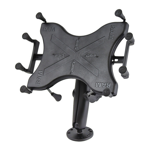 RAM MOUNTS Flat Surface Mount with Long Double Socket Arm & Universal X-Grip III