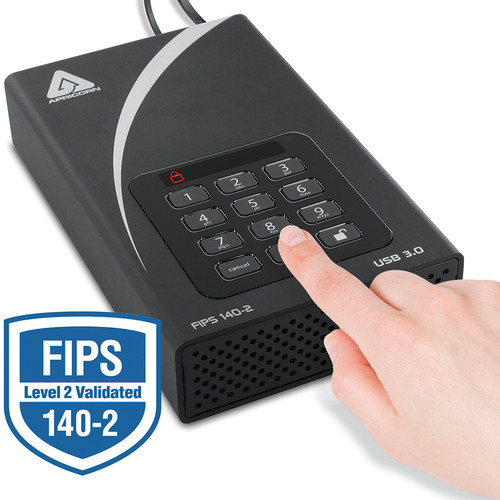 Apricorn 4TB Aegis Padlock DT FIPS 140-2 Level 2-Validated External Desktop Drive