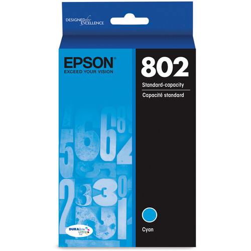 Epson 802 Cyan DURABrite Ultra Standard-Capacity Ink Cartridge