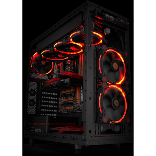 Thermaltake Riing 12 LED 120mm Radiator Fan (Red, 3-Pack)