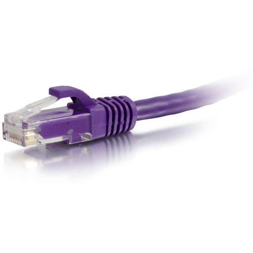 C2G RJ45 Male to RJ45 Male Cat 6 Snagless Patch Cable (6', Purple)