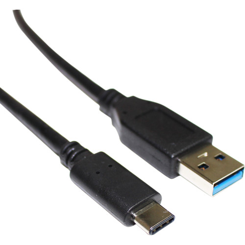 Tera Grand USB 3.1 Gen 2 Type-C to Type-A Charge and Sync Cable (3', Black)