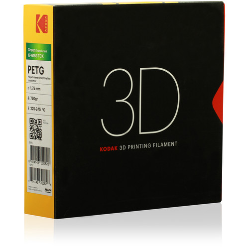 Kodak 1.75mm PETG Filament (750g, Translucent Green)
