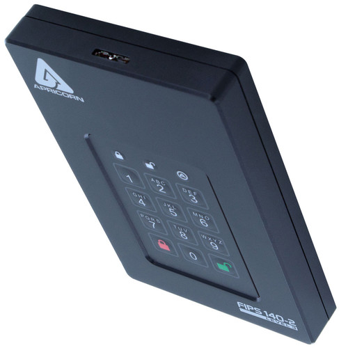 Apricorn 3TB Aegis Fortress L3 FIPS 140-2 Level 3 Encrypted Portable Hard Drive