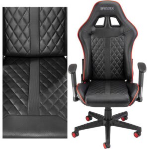Spieltek 100 Series Gaming Chair (Black & Red)