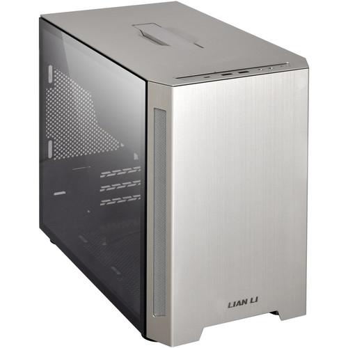 Lian Li TU150 Mini Tower Case with Tempered Glass Side Panel (Silver)