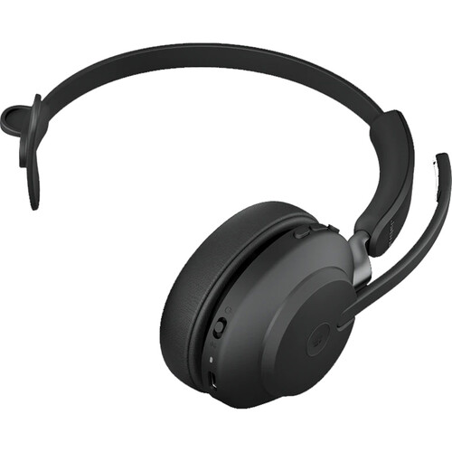 Jabra Evolve2 65 Mono Wireless On-Ear Headset (Unified Communication, USB Type-C, Black)