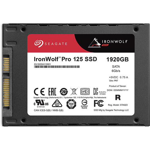 Seagate 1.92TB IronWolf Pro 125 SATA III 2.5" Internal SSD