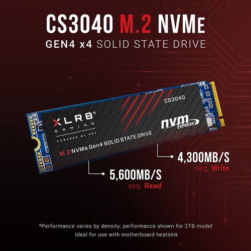 PNY Technologies CS3040 XLR8 2TB M.2 NVMe SSD