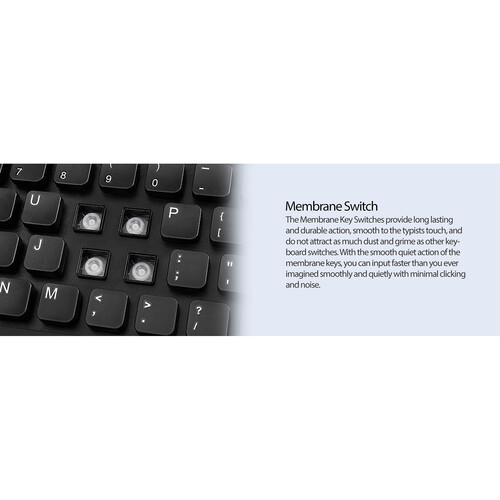Adesso Antimicrobial Waterproof Keyboard