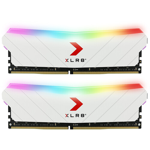 PNY Technologies 16GB XLR8 DDR4 3600 MHz Gaming Desktop Memory Kit (2 x 8GB, White)