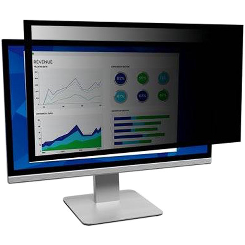 3M Framed Privacy Filter For 24" Widescreen Monitor (Black)