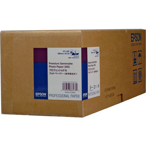 Epson Premium Semimatte Archival Photo Inkjet Paper (16" x 100' Roll)