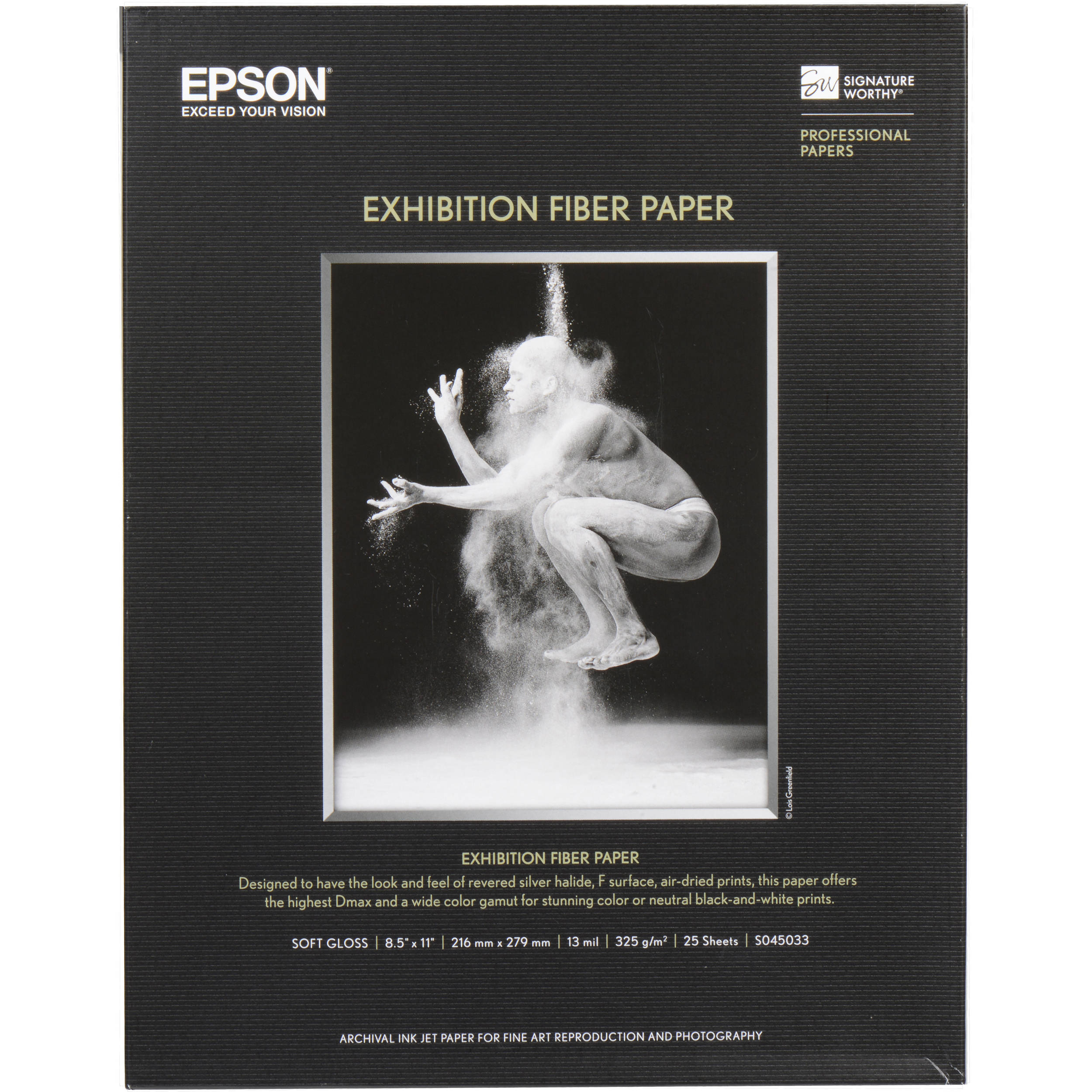 Epson Exhibition Fiber Paper (8.5 x 11", 25 Sheets)