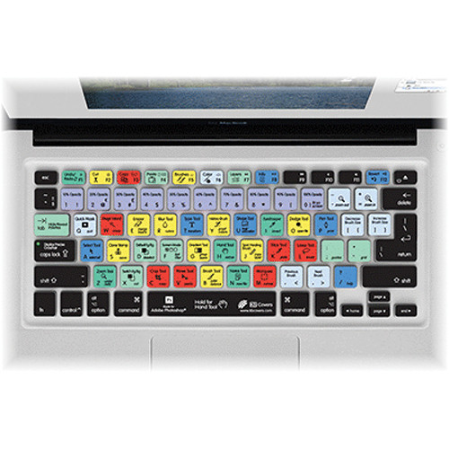 KB Covers Photoshop Keyboard Cover for MacBook, Air & Pro (Unibody, Black Keys)