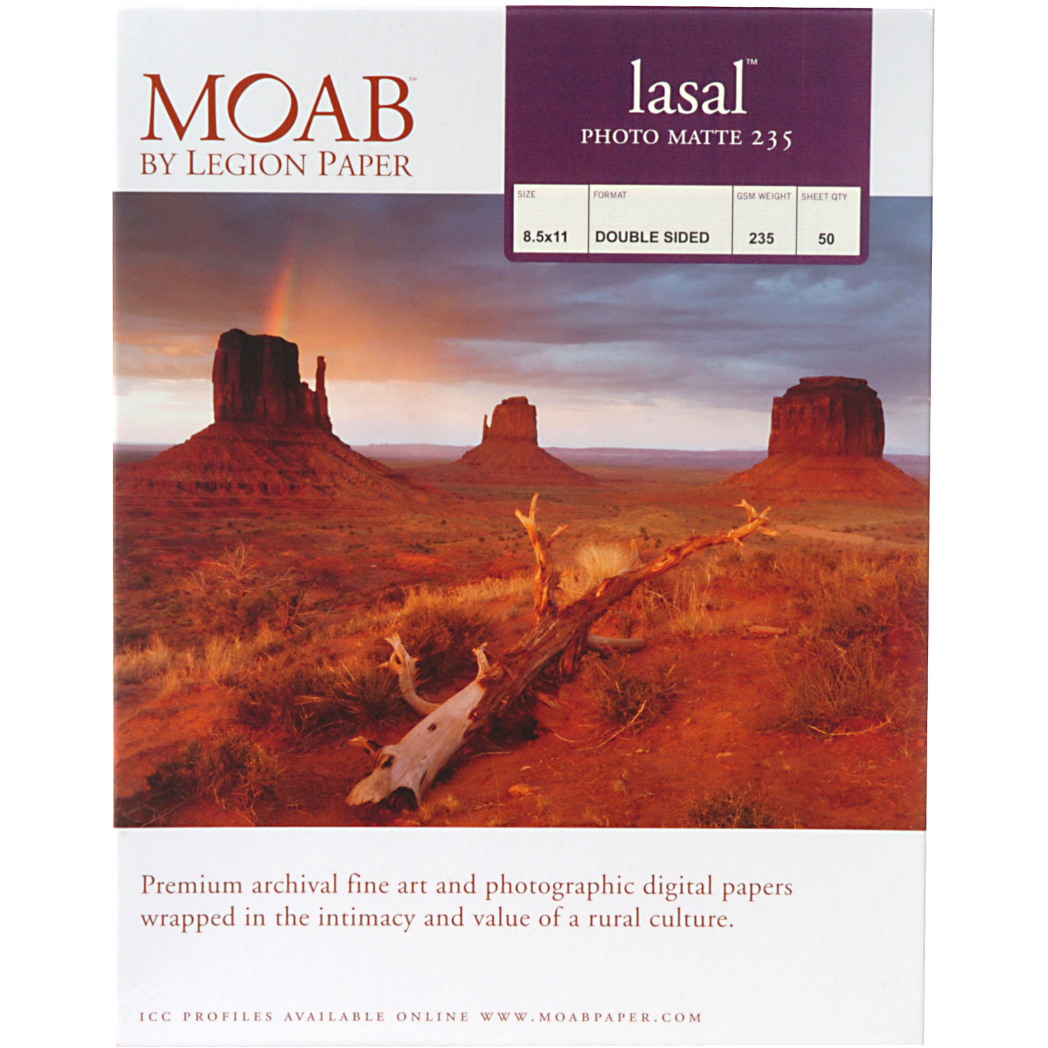 Moab Lasal Photo Matte 235 (8.5 x 11", 50 Sheets)