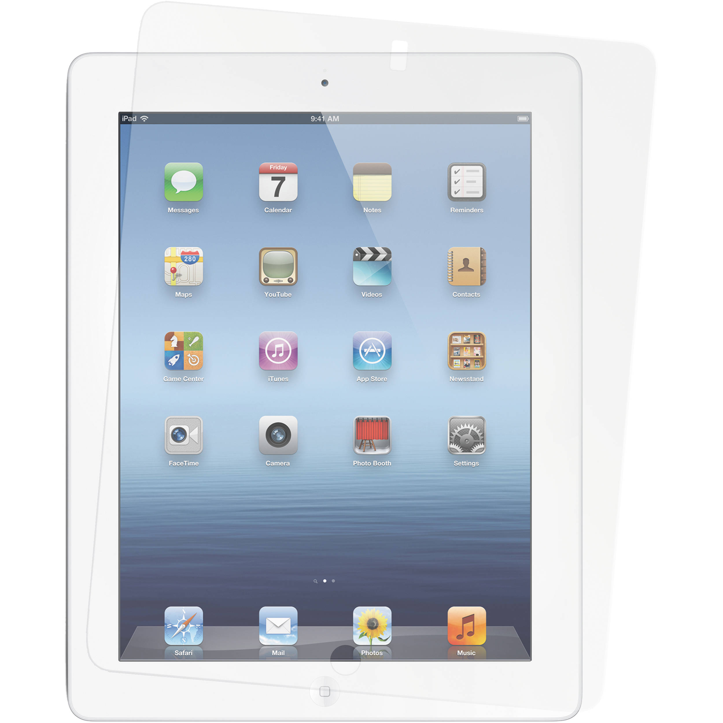 Xuma Clear Screen Protector for Apple iPad 2/3/4
