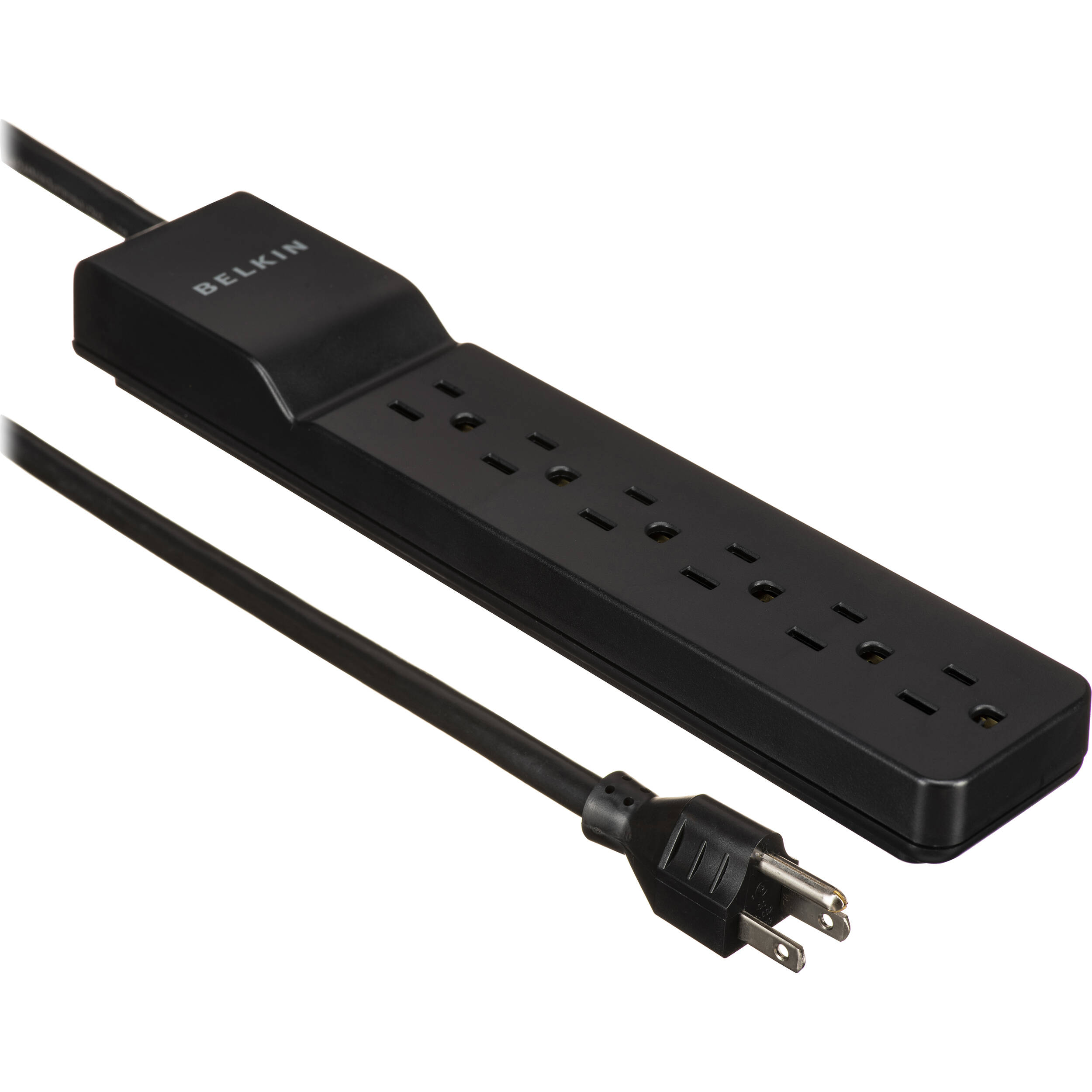 Belkin 6-Outlet Home/Office Surge Protector (4' Cord, Black)