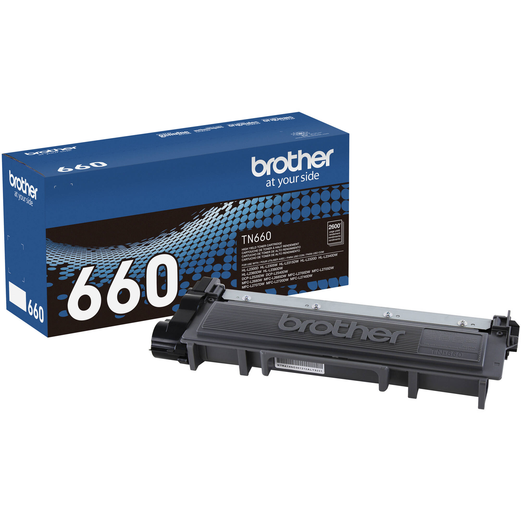 Brother TN660 High Yield Black Toner Cartridge