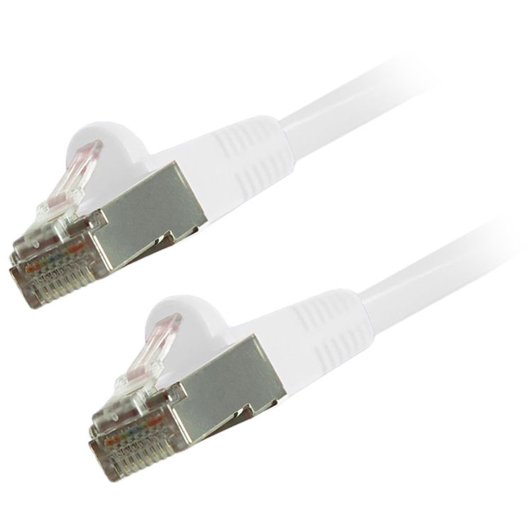 Comprehensive Cat 6 Snagless Shielded Ethernet Cable (15', White)