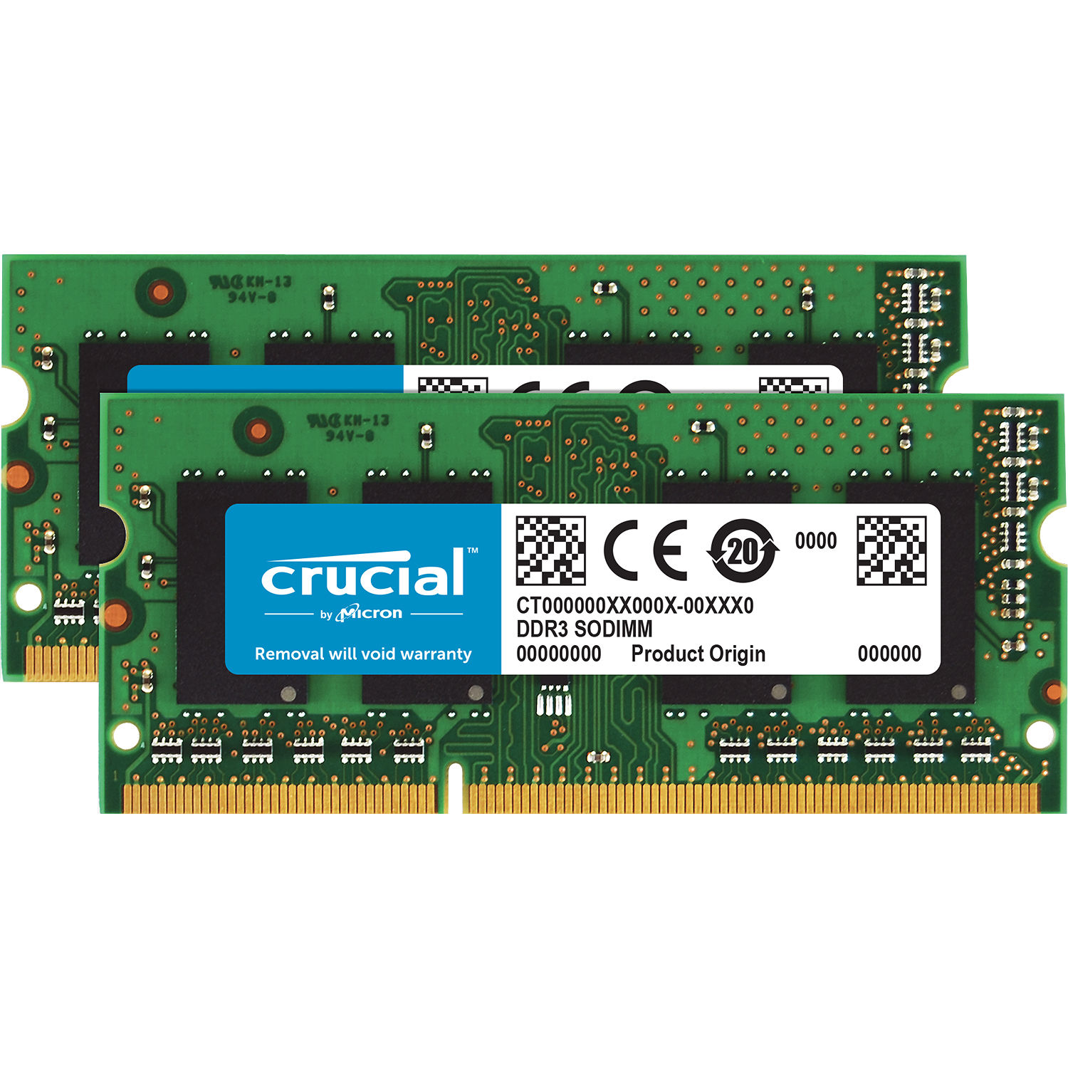 Crucial 4GB DDR3L 1600 MHz SODIMM Memory Module Kit (2 x 2GB)