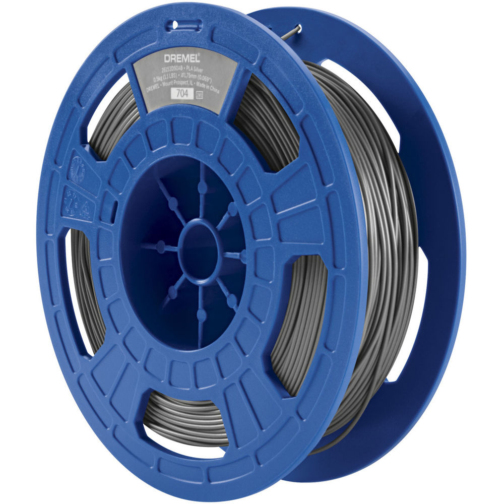 Dremel 3D 1.75mm PLA Filament (0.75 kg, Silver)