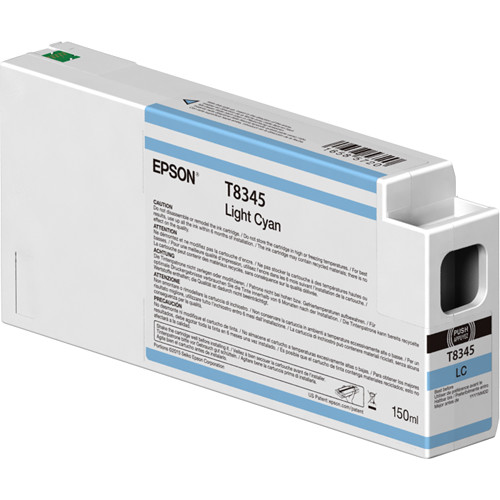 Epson T834500 UltraChrome HD Light Cyan Ink Cartridge (150ml)