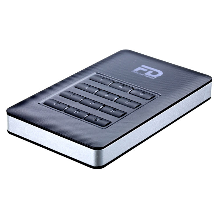 Fantom DataShield 256-bit AES Hardware Encrypted Portable USB 3.1 Gen 1 External Hard Drive (1TB)