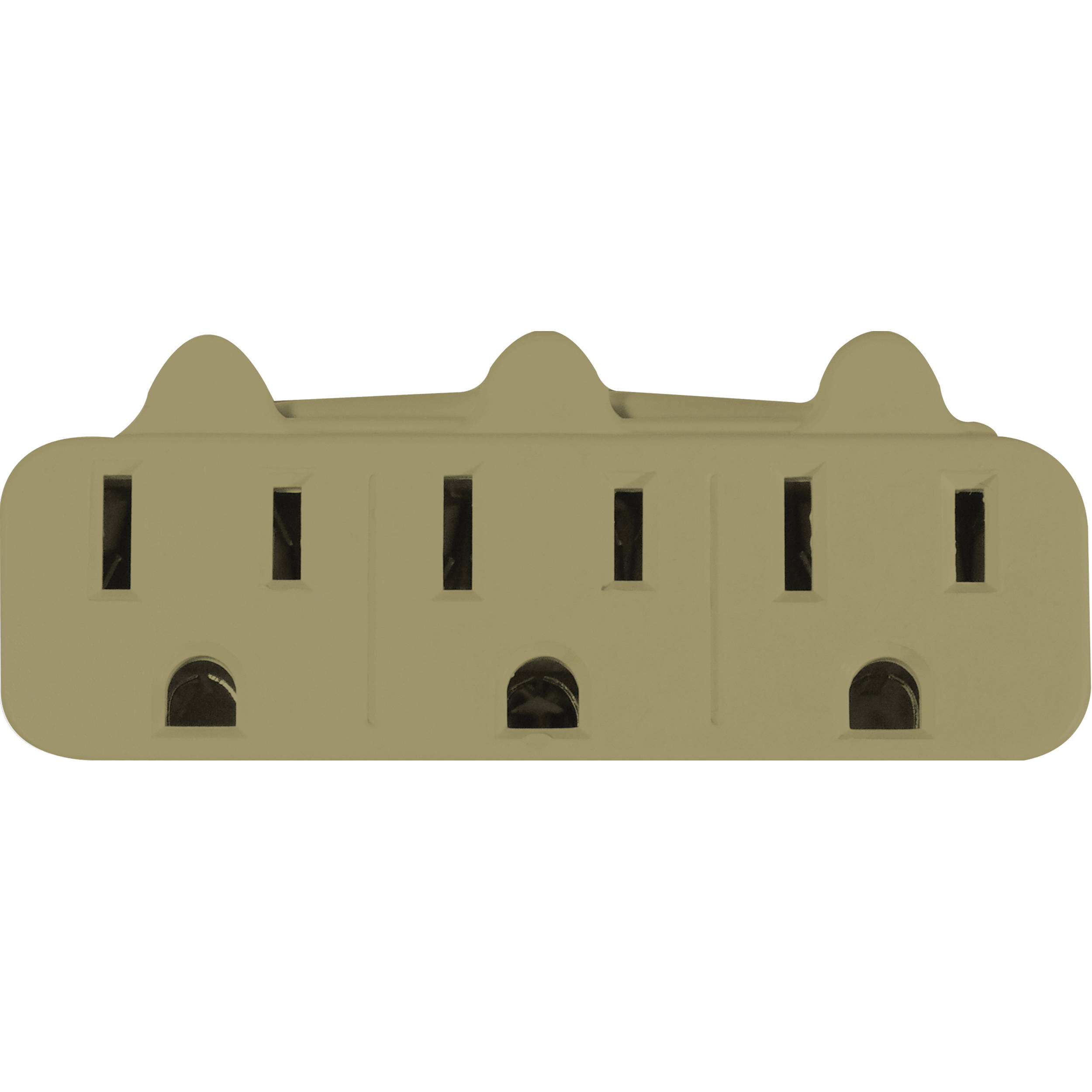 Go Green 3-Outlet Wall Tap Adapter (Tan)