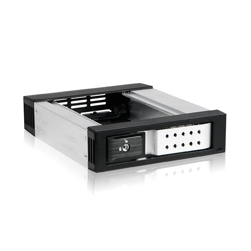 iStarUSA 5.25" to 1 x 3.5" Trayless SATA/SAS Hot-Swap Cage Silver