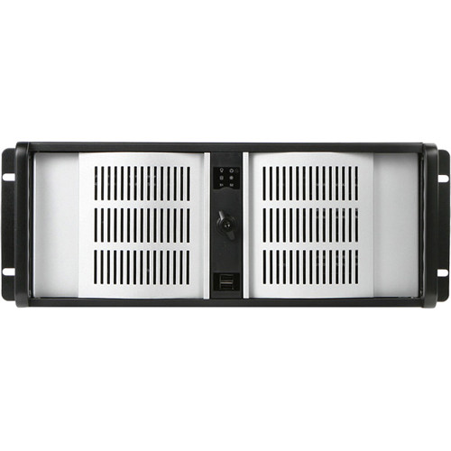 iStarUSA D Storm Series 4U Compact Stylish Rackmountable Chassis (Silver Bezel)