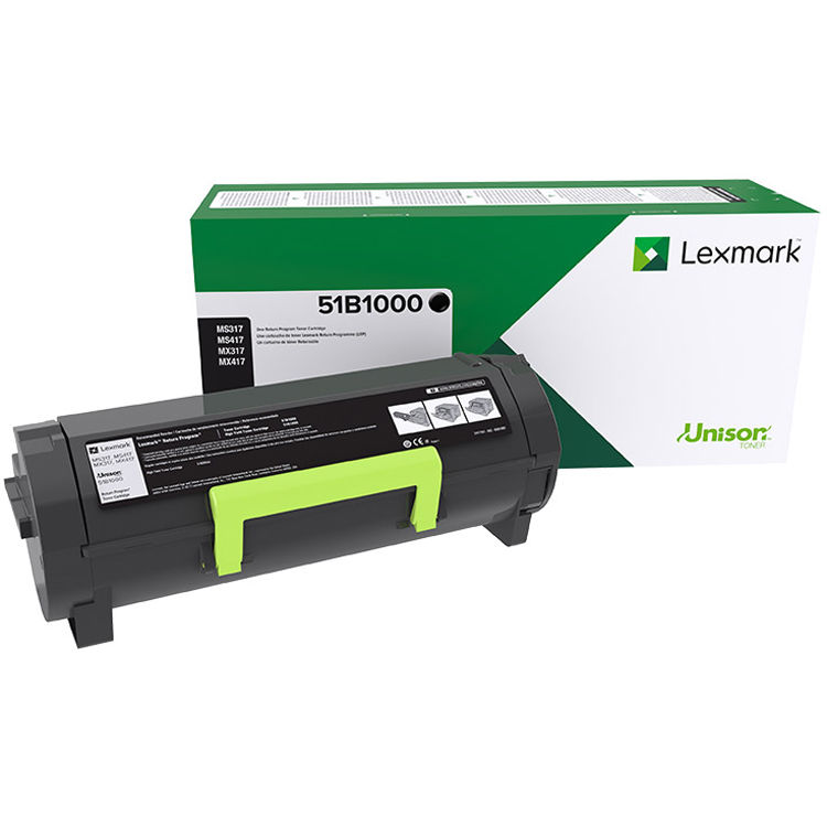 Lexmark MS/MX 317, 417, 517, 617 Return Program Toner Cartridge for Select Monochrome Laser Printers