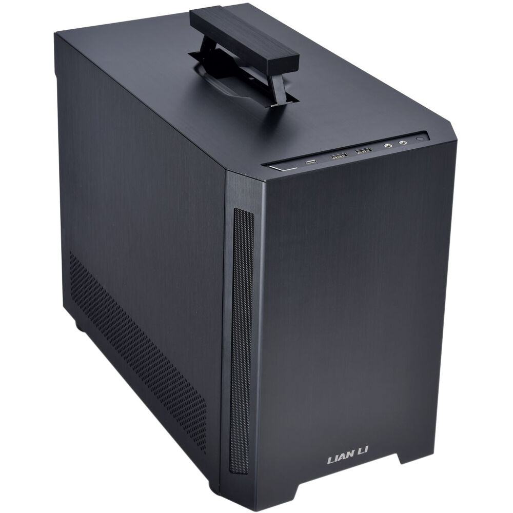 Lian Li TU150 Mini Tower Case with Aluminum Side Panel (Black)