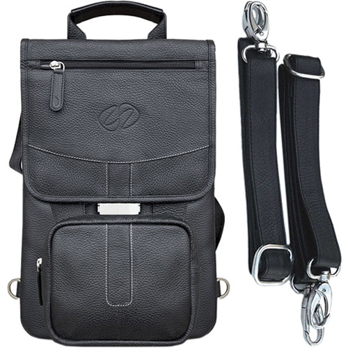 MacCase Premium Leather iPad Pro 12.9" Flight Jacket with Backpack Option (Black)