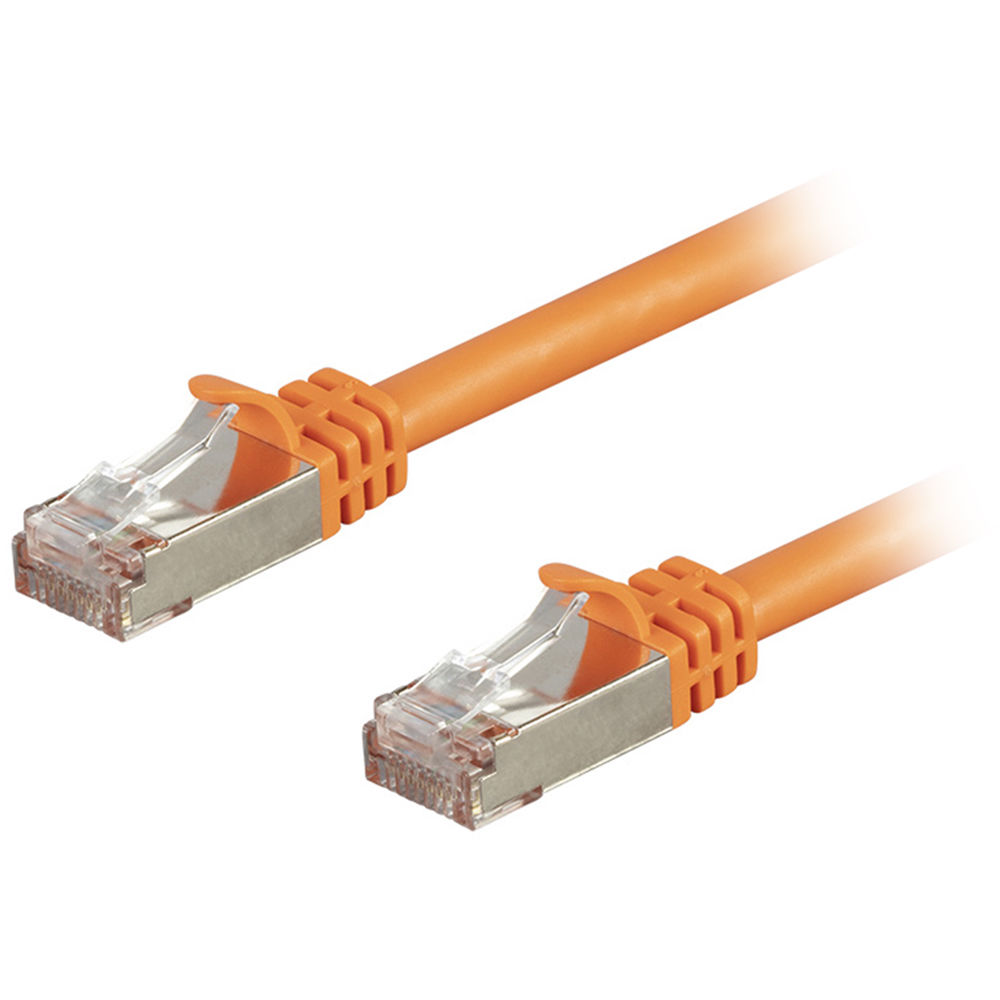 Monoprice Entegrade Cat7 S/FTP Double-Shielded Ethernet Patch Cable (7', Orange)