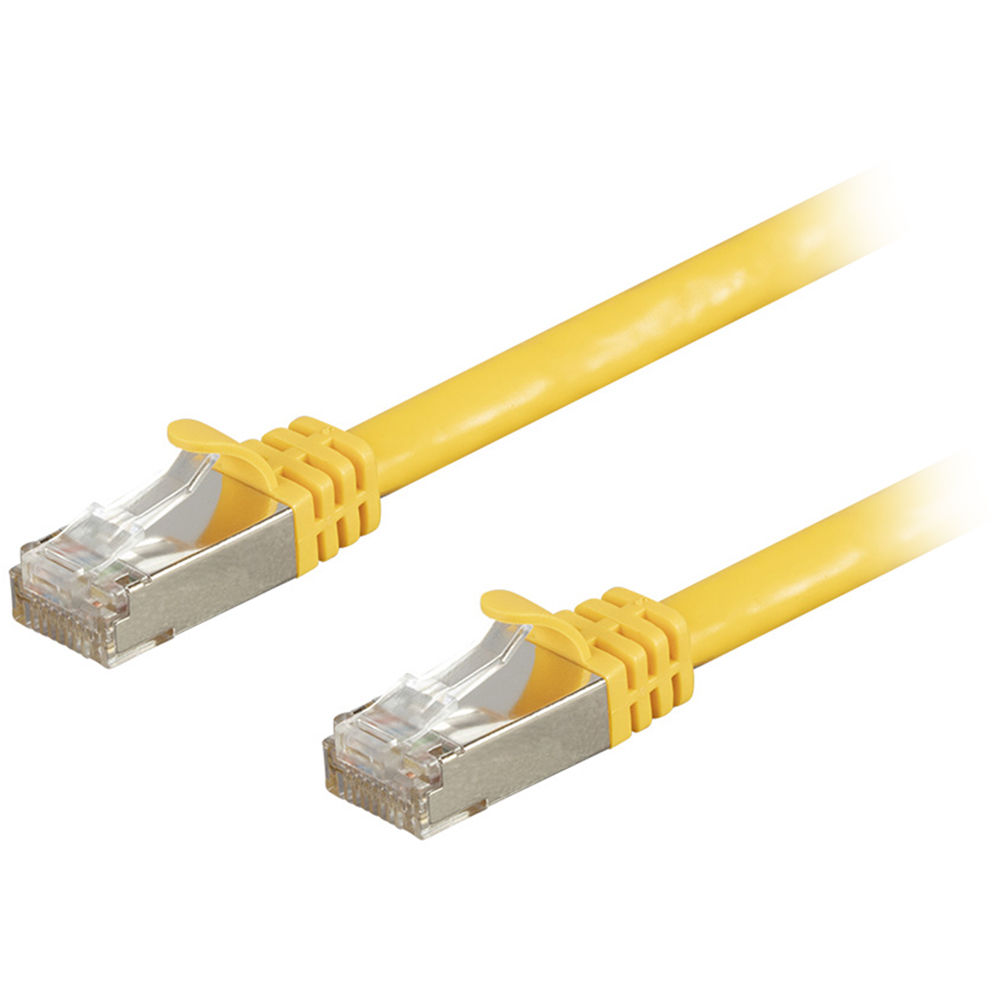 Monoprice Entegrade Cat7 S/FTP Double-Shielded Ethernet Patch Cable (7', Yellow)