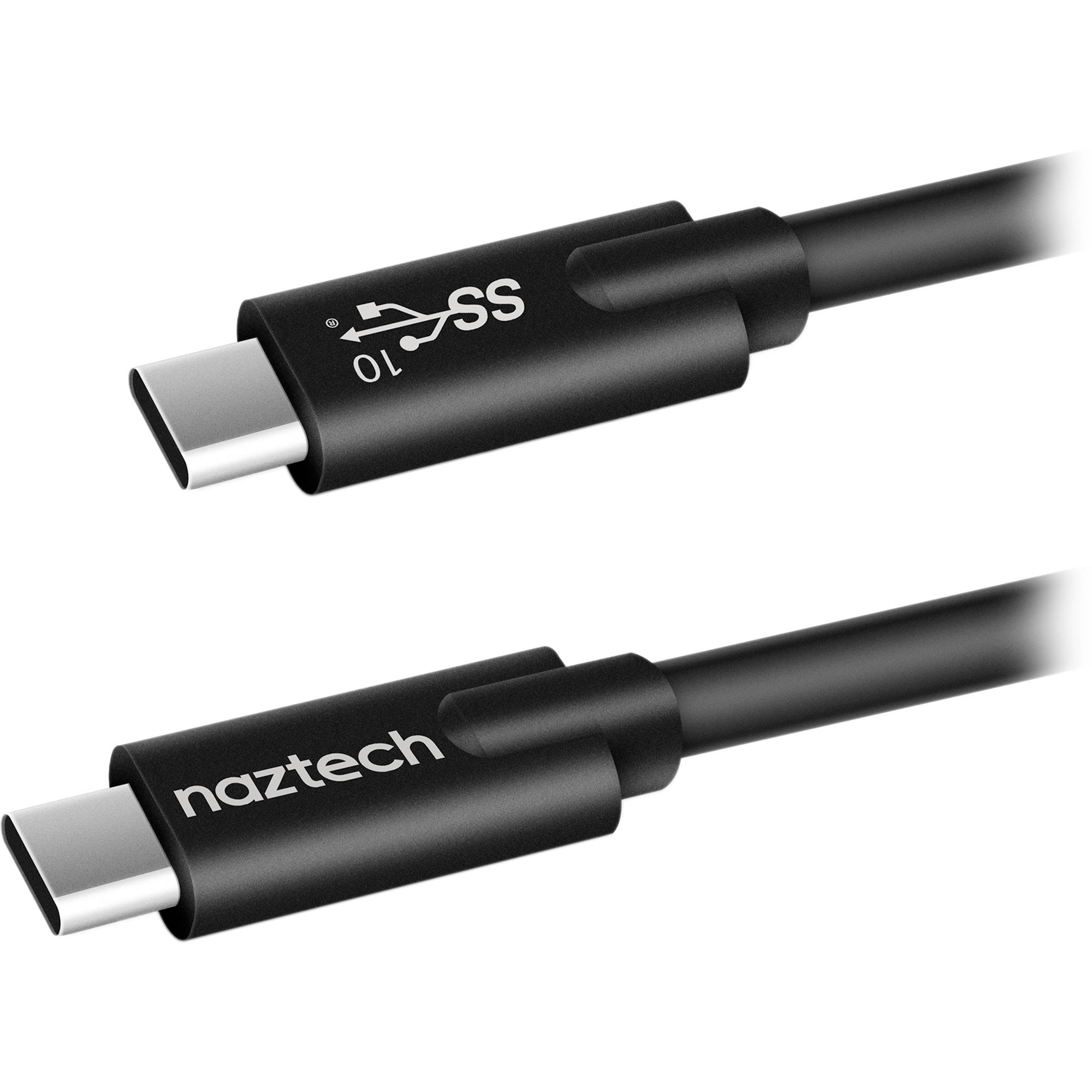 Naztech USB 3.1 Type-C to USB Type-C Charge and Sync Cable (3')
