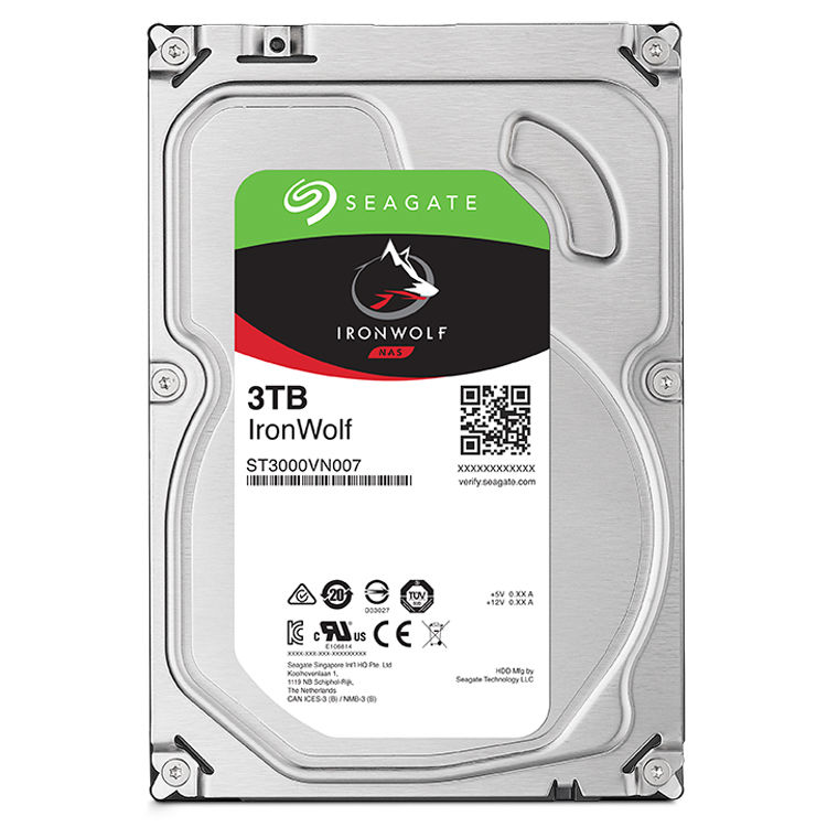 Seagate 3TB IronWolf 5900 rpm SATA III 3.5" Internal NAS HDD (CMR, Retail)
