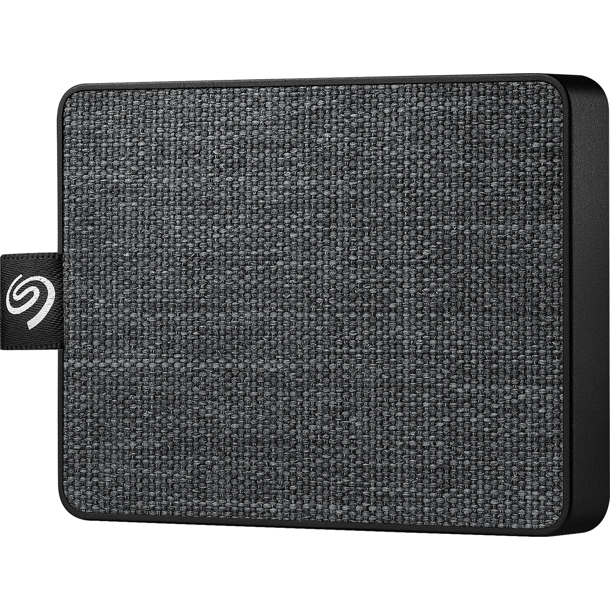 Seagate 500GB One Touch USB 3.0 External SSD (Black Woven Fabric)