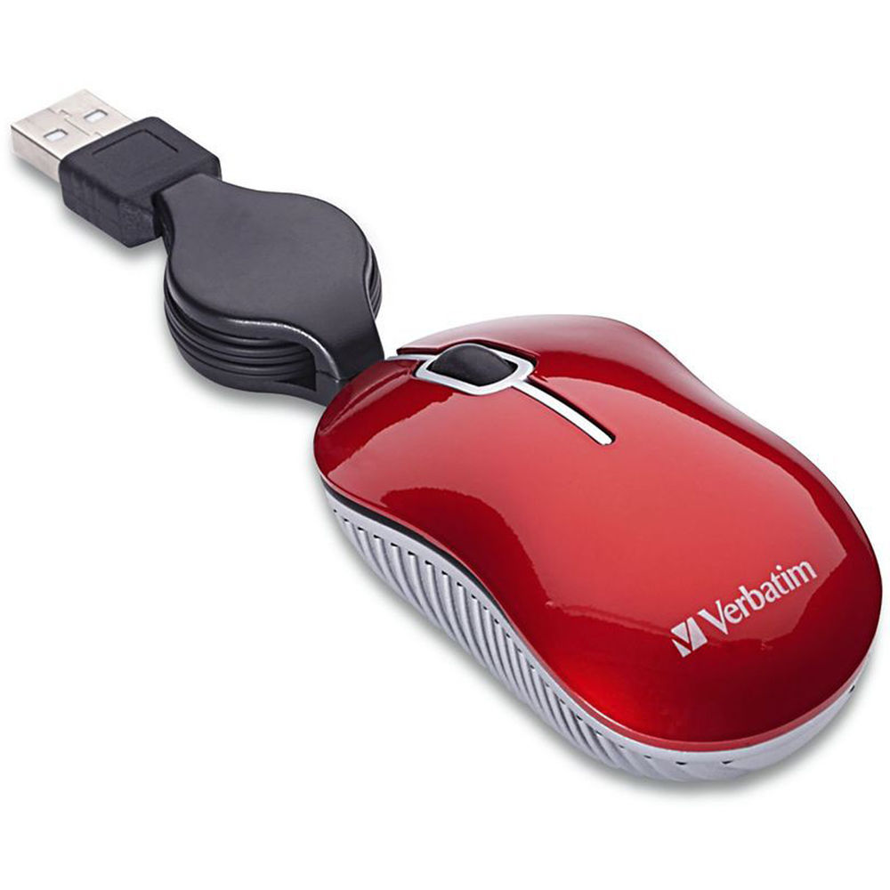 Verbatim Commuter Series Mini Travel Mouse (Red)