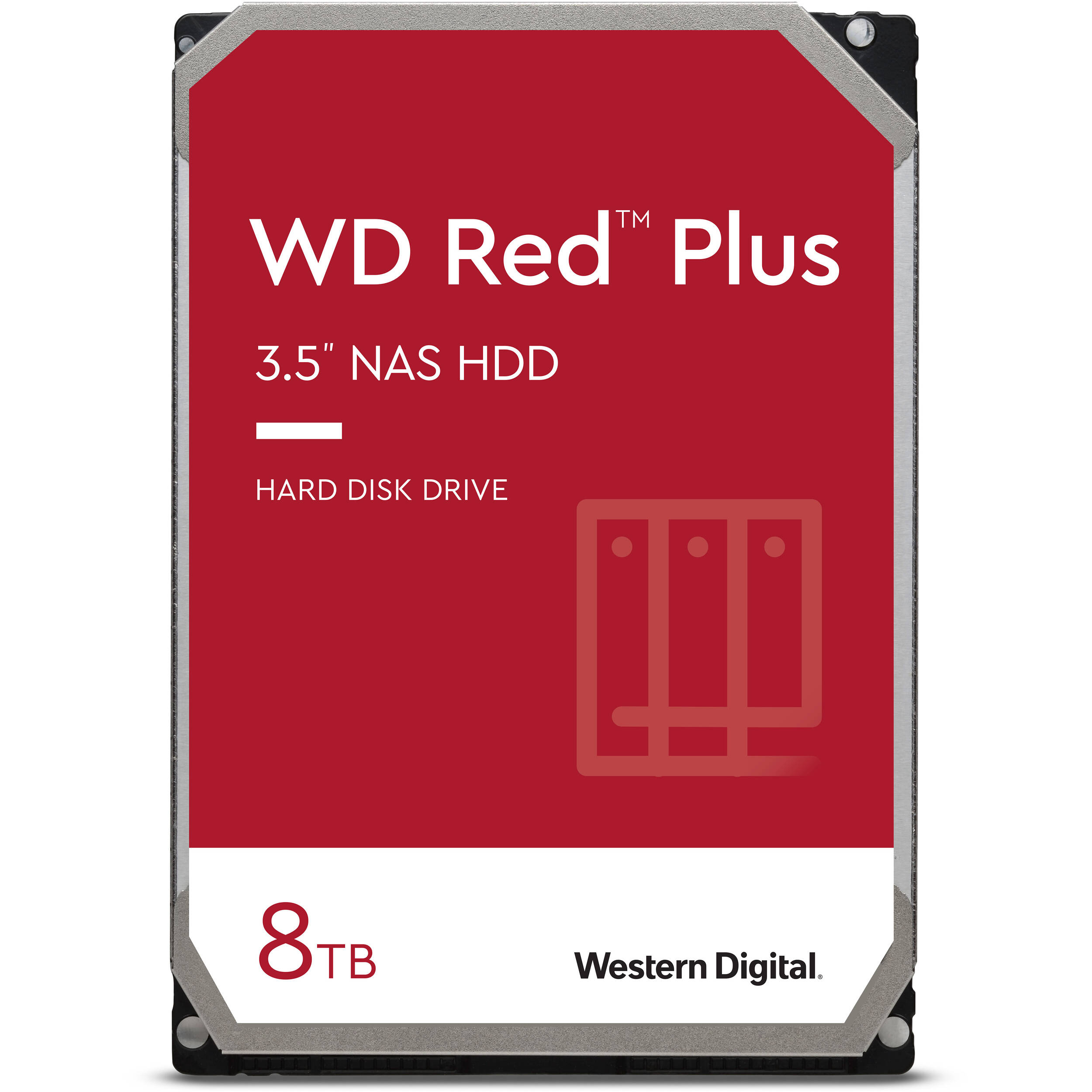WD 8TB Red Plus 7200 rpm SATA III 3.5" Internal NAS HDD (CMR)
